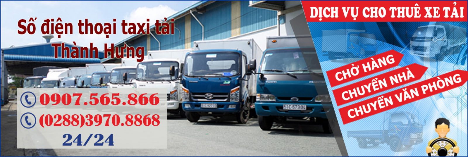 số điện thoại taxi tải thành hưng