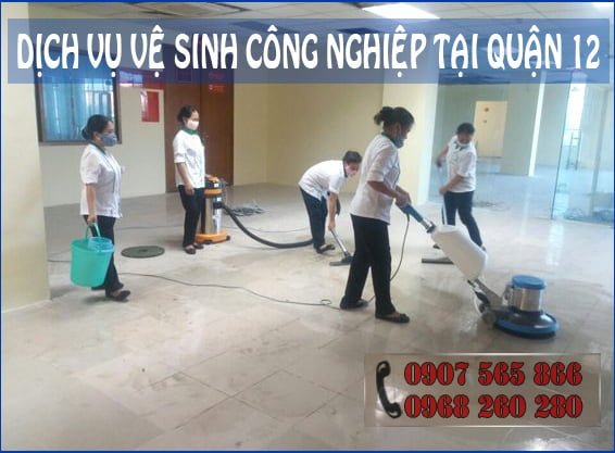 dịch vụ vệ sinh công nghiệp tại Quận 12