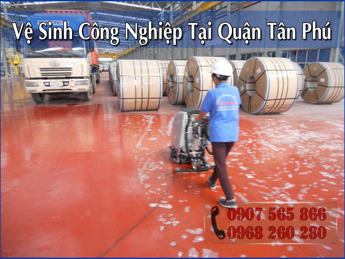 Vệ sinh công nghiệp tại quận Tân Phú